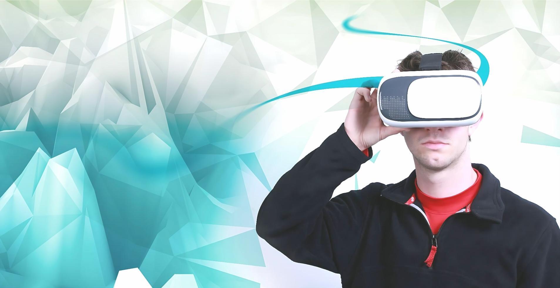 Developer reviewing a cross-platform AR/VR project on multiple target devices